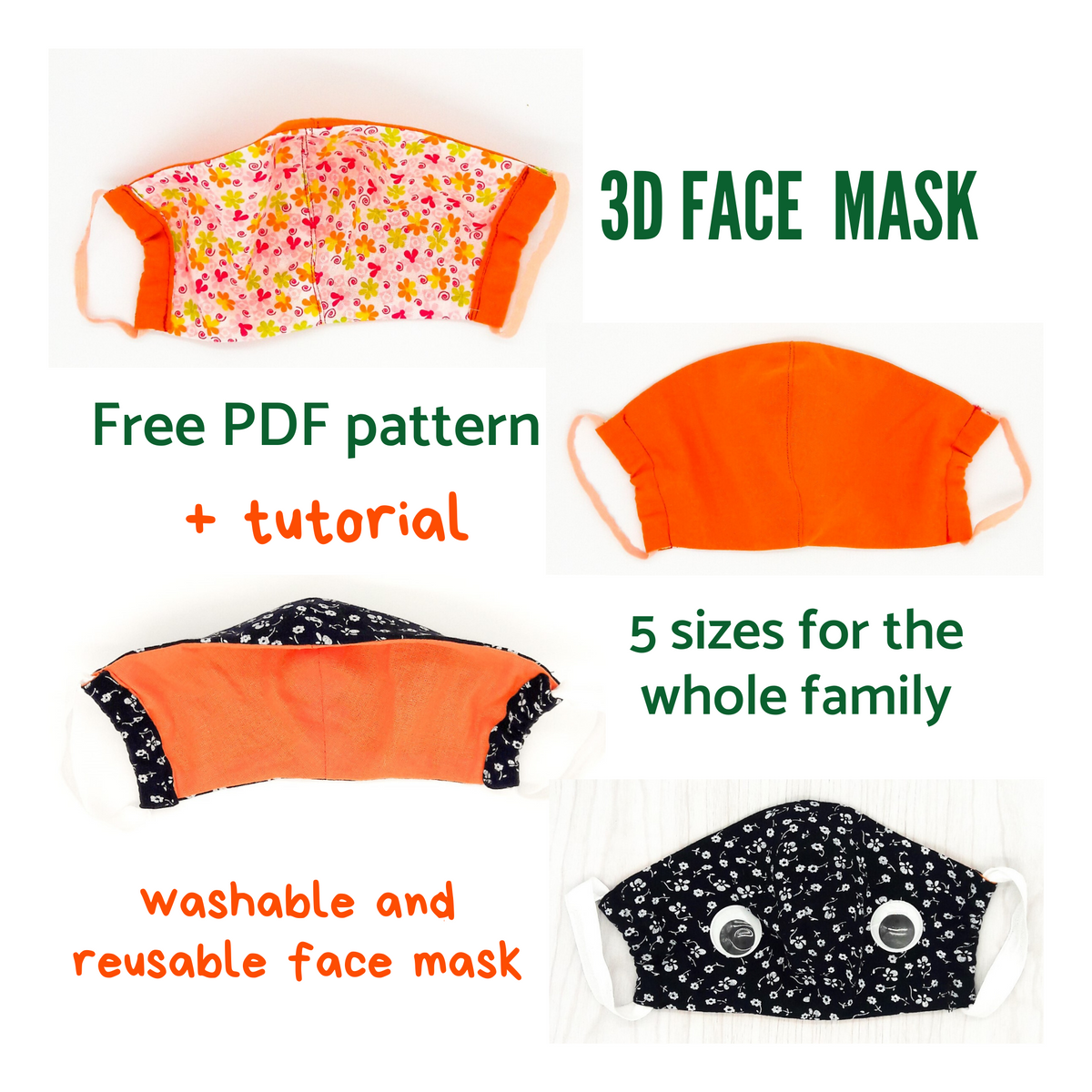 Sewing Pattern for Face Mask. Completely free Sewing Pattern SEWish
