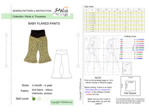 Bell Bottom Pants  PDF CAD 3D Digital Sewing Pattern Download  TUKAweb  Designer Collections