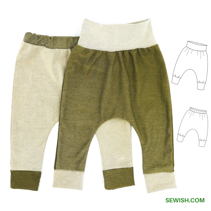 Grow-with-me Baby Harem Pants [Pattern-for-pennies and tutorial] | Sew 4 Bub
